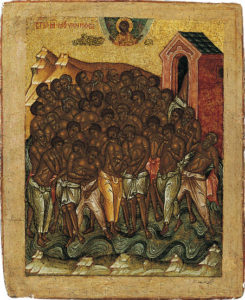 40 мучеников, в Севастийском озере мучившихся