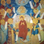 Похвала Богоматери. Фрески Софийского собра Вологды. 1686-1688 гг.